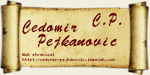 Čedomir Pejkanović vizit kartica